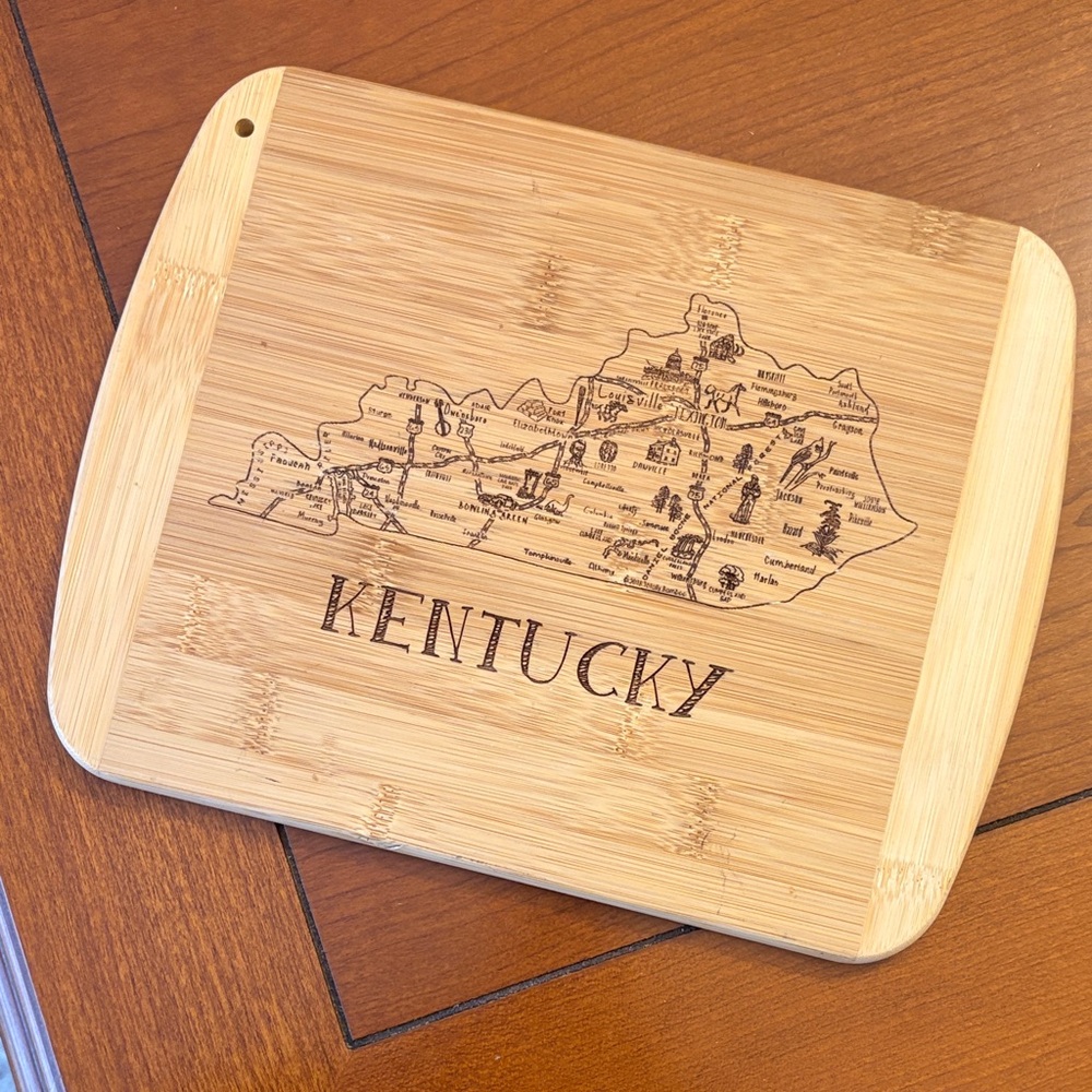 Kentucky Engraved Bamboo Cutting Board